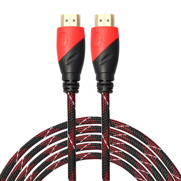 3m HDMI 1.4 Version 1080P Nylon Woven Line Red Black Head HDMI Male to HDMI Male Audio Video Connector Adapter Cable