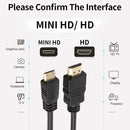 1.5m Mini HDMI to HDMI 19Pin Cable , 1.3 Version, Support HD TV / Xbox 360 / PS3 etc (Gold Plated)(Black)
