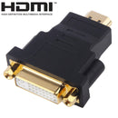 Gold Plated HDMI 19 Pin Male to DVI 24 + 5 Pin Female Adapter(Black)