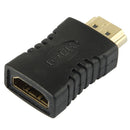 Gold Plated HDMI 19 Pin Male to Female Adapter(Black)