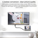 Gold Plated Mini HDMI Male to HDMI 19 Pin Female Adapter(Black)