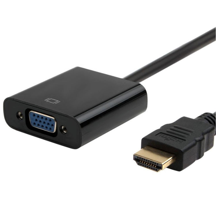 20cm HDMI 19 Pin Male to VGA Female Cable Adapter(Black)