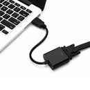 20cm HDMI 19 Pin Male to VGA Female Cable Adapter(Black)