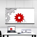 20cm HDMI 19 Pin Male to VGA Female Cable Adapter(Black)