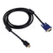 1.8m HDMI Male to VGA Male 15PIN Video Cable(Black)