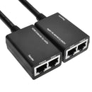 HDMI Extender by Cat5e / 6 LAN Cable 30M / 1080P(Black)