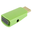 Full HD 1080P HDMI to VGA and Audio Adapter for HDTV / Monitor / Projector(Green)