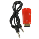 Full HD 1080P HDMI to VGA and Audio Adapter for HDTV / Monitor / Projector(Red)