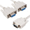 VGA SVGA HDB15 Male to 2 Female Splitter Cable