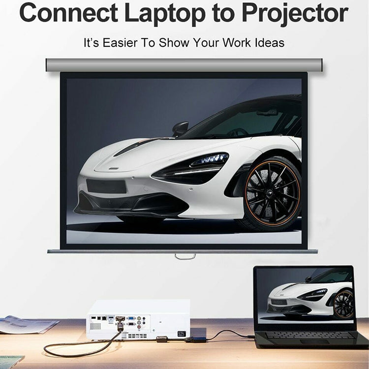 22cm Full HD 1080P Micro HDMI Male to VGA Female Video Adapter Cable with Audio Cable(Black)