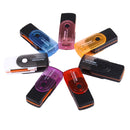 USB 2.0 All in One Memory Card Reader, Support SD / MMC / RS-MMC / Mini SD / TF / SDHC MMC / MMC TURBO Card, Support up to 32GB, Random Color Delivery