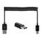 USB 2.0 to USB 3.0 Type C Retractable Charging / Data Cable, For Galaxy S8 & S8 + / LG G6 / Huawei P10 & P10 Plus / Xiaomi Mi6 & Max 2 and other Smartphones(Black)