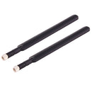 2 PCS B593 5dBi SMA Male 4G LTE Router Antenna(Black)