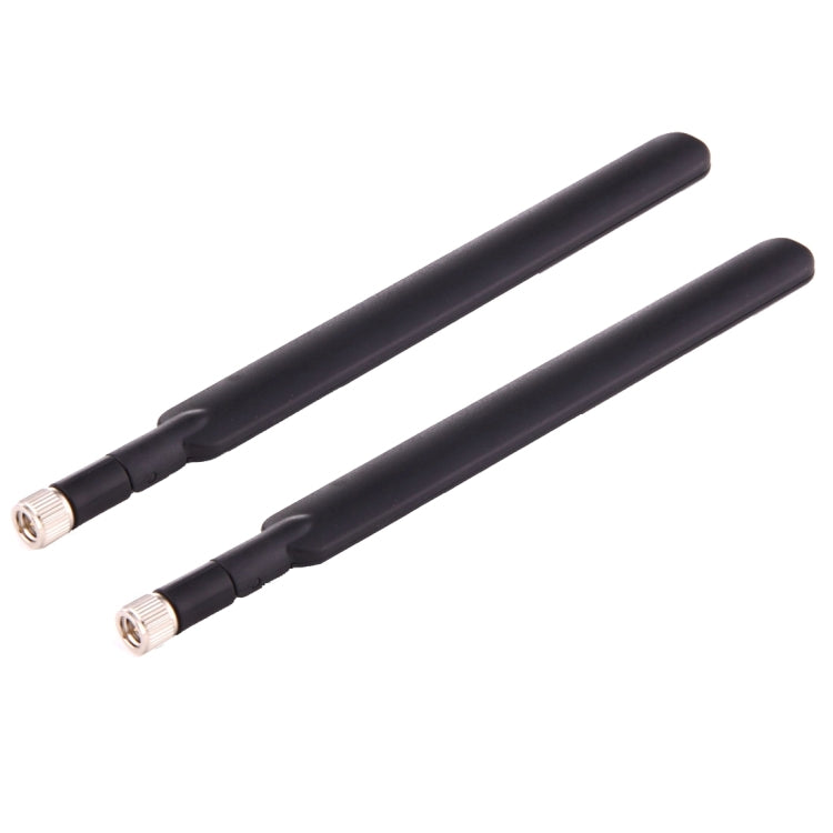 2 PCS B593 5dBi SMA Male 4G LTE Router Antenna(Black)