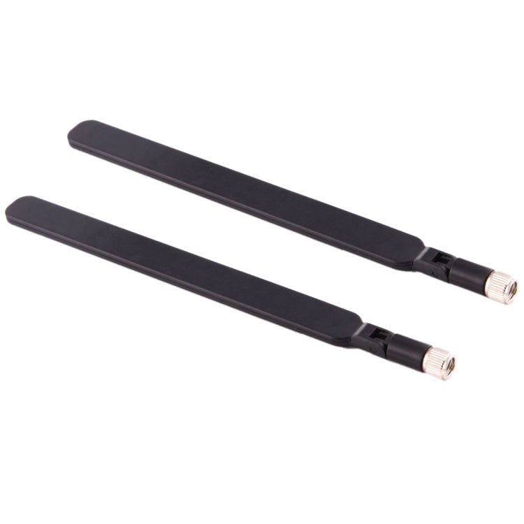 2 PCS B593 5dBi SMA Male 4G LTE Router Antenna(Black)