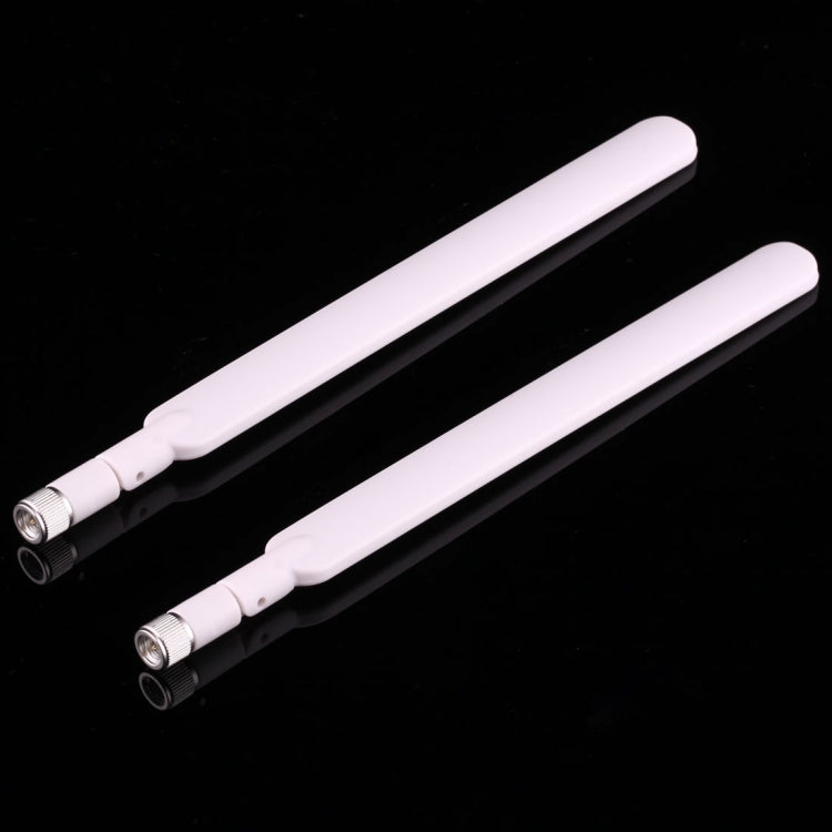 2 PCS B593 5dBi SMA Male 4G LTE Router Antenna(White)