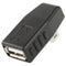 Mini USB Male to USB 2.0 AF Adapter with 90 Degree Right Angled, Support OTG Function(Black)