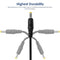 USB to 2.5mm DC Charging Cable, Length: 65cm(Black)