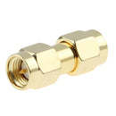 Gold Plated SMA Male to RP-SMA Male Adapter(Gold)