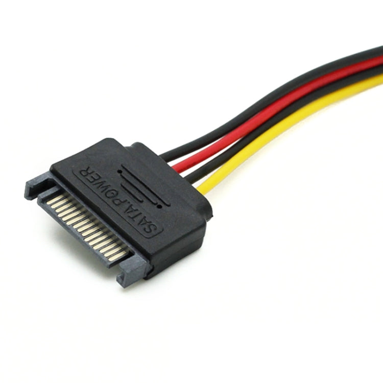 SATA 15-Pin Male to 15-Pin Female Power Extension Cable, Length: 15cm