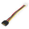 15 Pin IDE Male to 4 Pin SATA Female Molex Power Cable, Length: 15.3CM