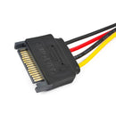 15 Pin IDE Male to 4 Pin SATA Female Molex Power Cable, Length: 15.3CM