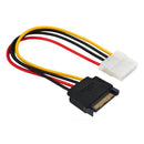 15 Pin IDE Male to 4 Pin SATA Female Molex Power Cable, Length: 15.3CM