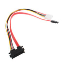 15+7 Pin SATA Data Power Cable for HDD Serial ATA, Length: 30cm