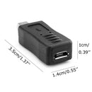 USB 2.0 Mini USB to Micro USB Female Adapter(Black)