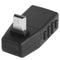90 Degree Up Angled Mini USB Male to USB 2.0 AF Adapter(Black)