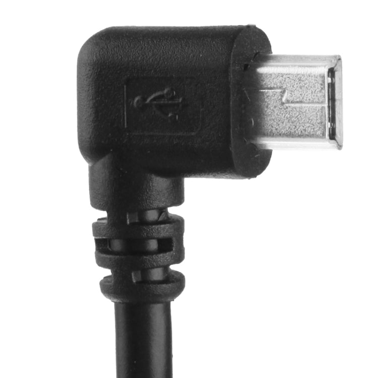 90 Degree Mini USB Male to USB 2.0 AM Adapter Cable, Length: 25cm