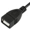 90 Degree USB 2.0 AM to AF Adapter Cable, Length: 25cm