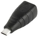 Micro USB Male to USB BF Adapter(Black)