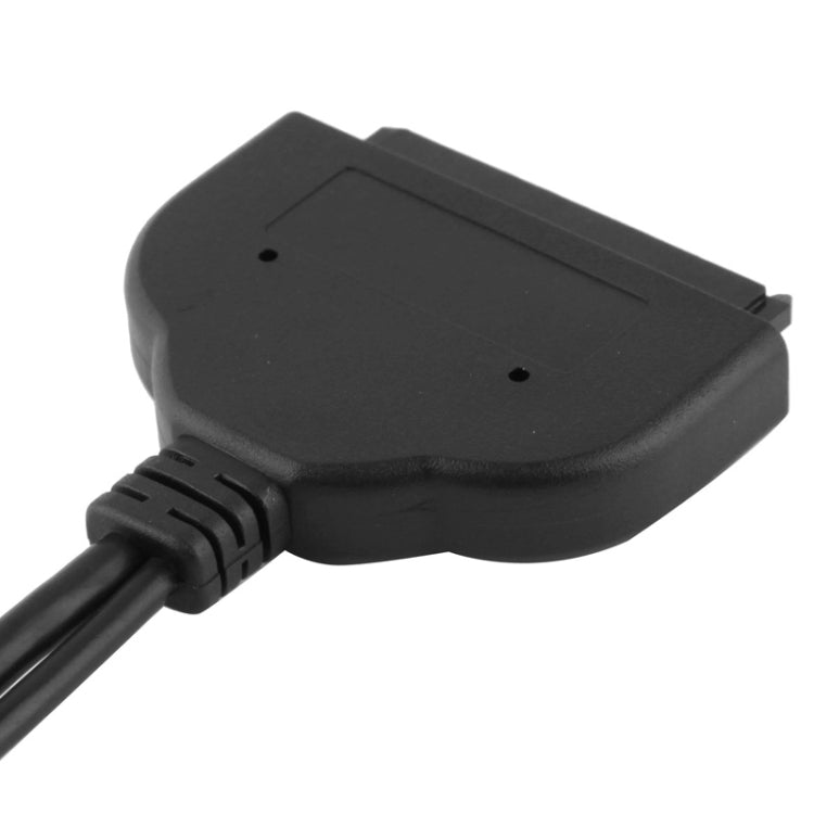 USB 3.0 to SATA 22 Pin 2.5 inch HDD Adapter with USB Power Cable, Length: 20cm