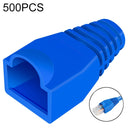Network Cable Boots Cap Cover for RJ45, Green (500 pcs in one packaging , the price is for 500 pcs)(Blue)