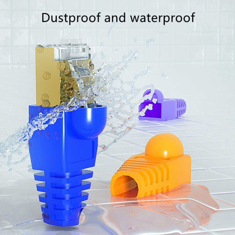 Network Cable Boots Cap Cover for RJ45, Green (500 pcs in one packaging , the price is for 500 pcs)(Grey)