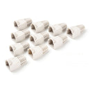 Network Cable Boots Cap Cover for RJ45, White (100 pcs in one packaging , the price is for 100 pcs)(White)