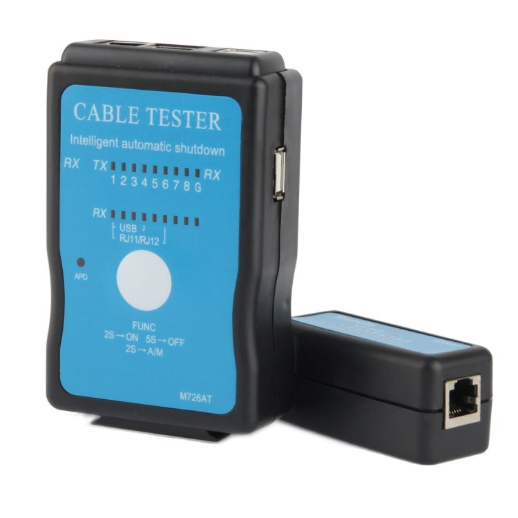 USB Cable, RJ45 and RJ11 Multifunction Network Cable Tester (M726)