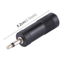 3.5mm Male Jack to 6.35mm Female Jack Adapter(Black)