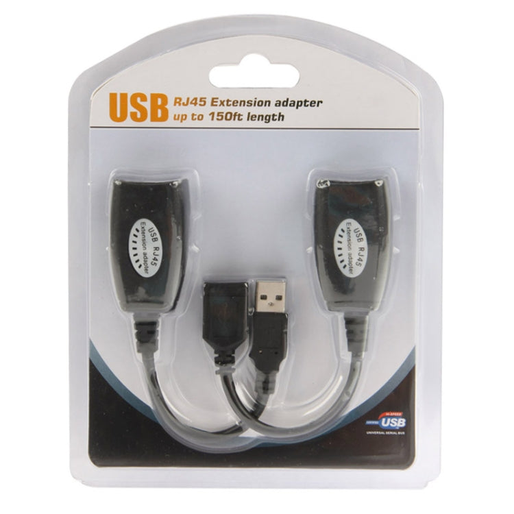 50m USB to RJ45 Extender by Cat5e Cable