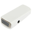 Full HD 1080P HDMI Female to VGA and Audio Adapter for HDTV / Monitor / Projector(White)