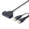 Double USB 2.0 to SATA Hard Drive Adapter Cable for 2.5 inch SATA HDD / SSD