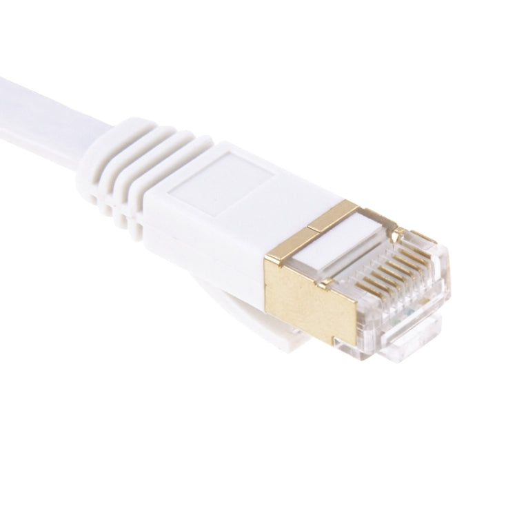 15m Gold Plated Head CAT7 High Speed 10Gbps Ultra-thin Flat Ethernet Network LAN Cable
