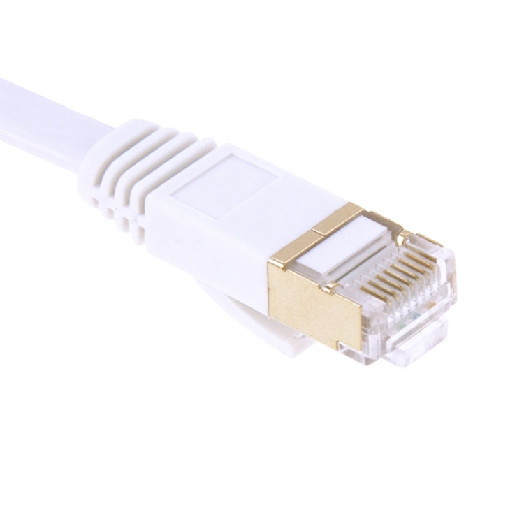 20m Gold Plated Head CAT7 High Speed 10Gbps Ultra-thin Flat Ethernet Network LAN Cable