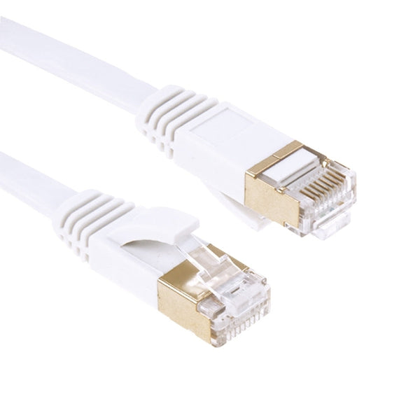 Gold Plated Head CAT7 High Speed 10Gbps Ultra-thin Flat Ethernet RJ45 Network LAN Cable (30m)