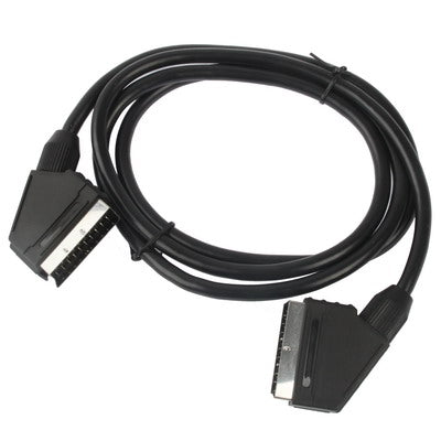20 Pin SCART to SCART Lead Cable for DVD/HDTV/AV/TV, Cable Length: 1.5m