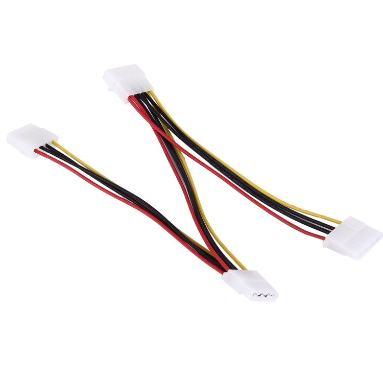 4 Pin IDE 1 Male to 3 Female Splitter Power Cable for 3.5 HDD DVD, Length: 20cm