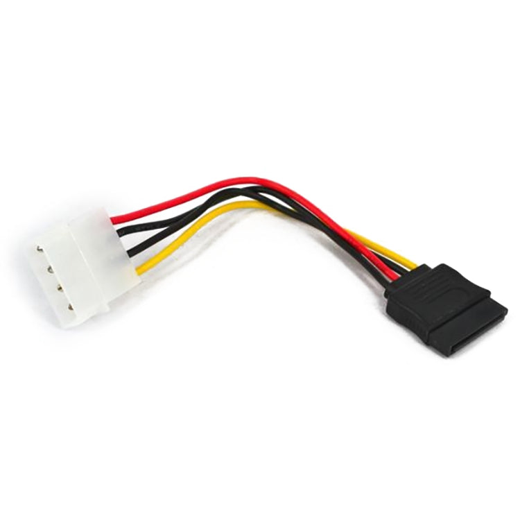 4 Pin IDE to Serial ATA SATA Power Adapter (15cm), Material: Cu