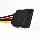 4 Pin IDE to Serial ATA SATA Power Adapter (15cm), Material: Cu