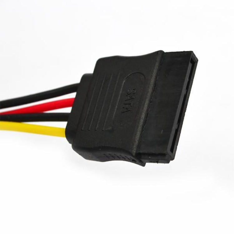 4 Pin IDE to Serial ATA SATA Power Adapter (15cm), Material: Cu